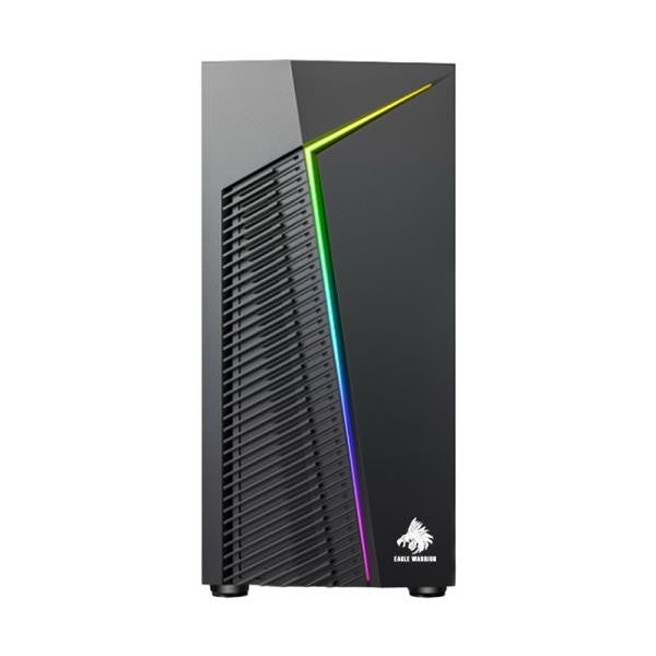 CASE GAMING RGB EAGLE WARRIOR CG03RWRA001C H410 SIN VENTILACIÓN INCLUIDA CON VIDRIO LATERAL Y TIRA RGB