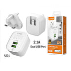 Cargador Casa A201 Ldnio - Lighthing Blanco