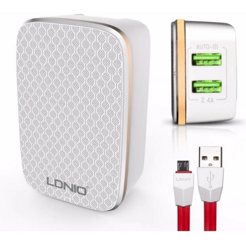 Cargador Casa A2204 Ldnio - Micro B Blanco