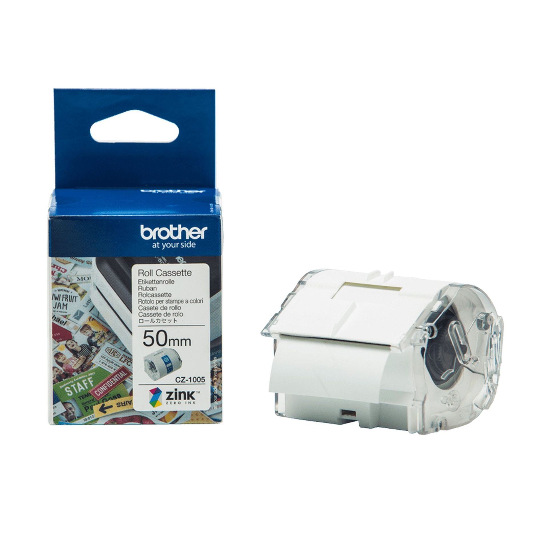 Impresora Brother rollo etiquetas continuo CZ1005 zero ink 50 mm x 5M Imagen secundaria del producto