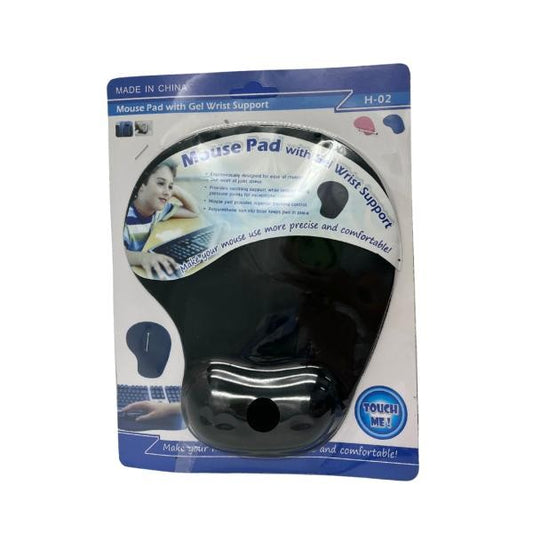MOUSE PAD CON ALMOHADILLA DE GEL H-02 WEIBO NEGRO