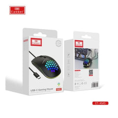 MOUSE PARA COMPUTADORA ET-KM5 TIPO C EARLDOM NEGRO