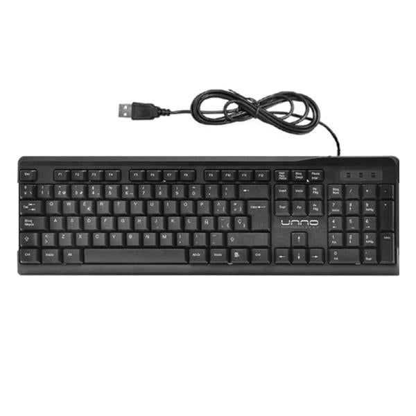 Unno Tekno teclado membrana USB espanol KB6701BK Imagen secundaria del producto