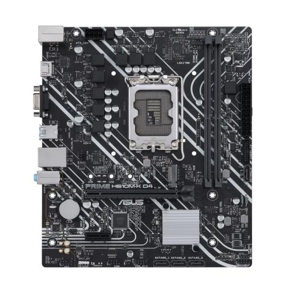 Tarjeta Madre Asus Prime H610M-K D4 LGA1700 M-ATX DDR4 - Negro / Blanco