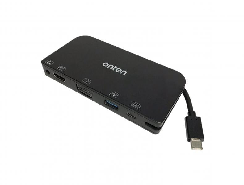 CABLE ADAPTADOR USB TIPO C A HDMI  USB TIPO B 3.0  USB TIPO C  VGA OTN-9163 ONTEN