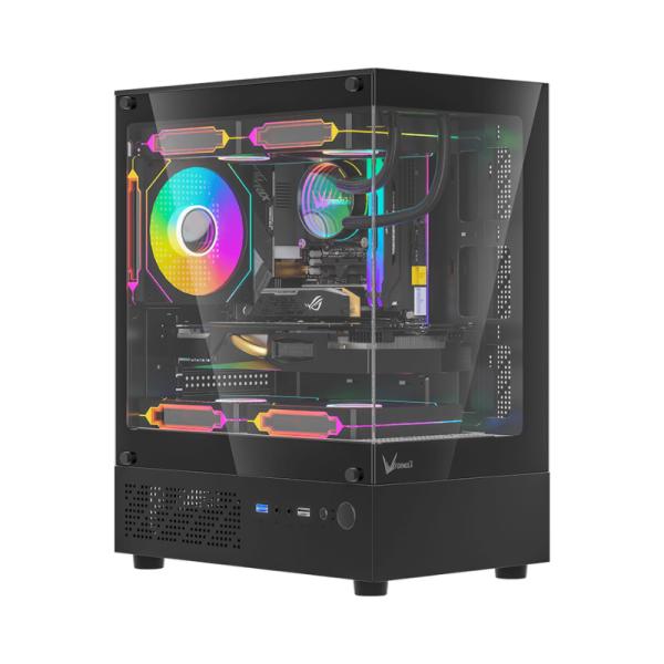 Case Formula V Line cristal Z1 cm PLUS ar mini torre 3 abanicos ARGB Imagen secundaria del producto