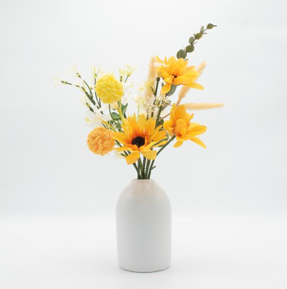 Girasoles y Margaritas Blanco