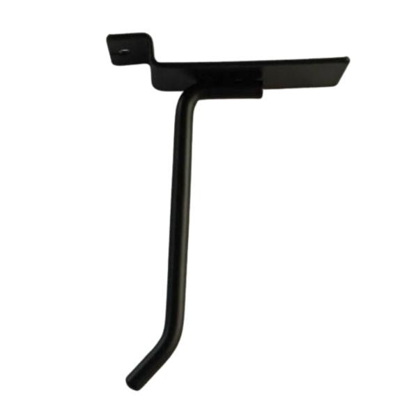 GANCHO PARA LAMINA RANURADA 6MM GRUESO 250MM DE LARGO FG-0260-01 NEGRO