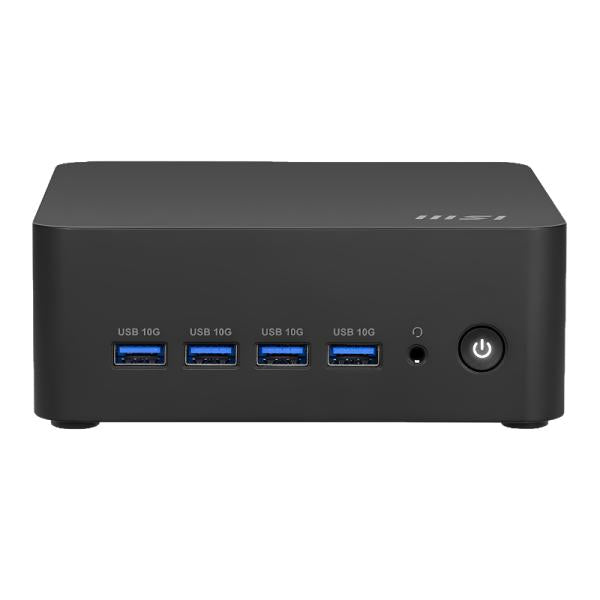Computadora Msi Cubi Z Ai 8M-024BUS Mini Pc Ryzen 7 8845HS Sin RAM Sin SSD Sin Sistema Operativo 936-B03231-024 - Negro