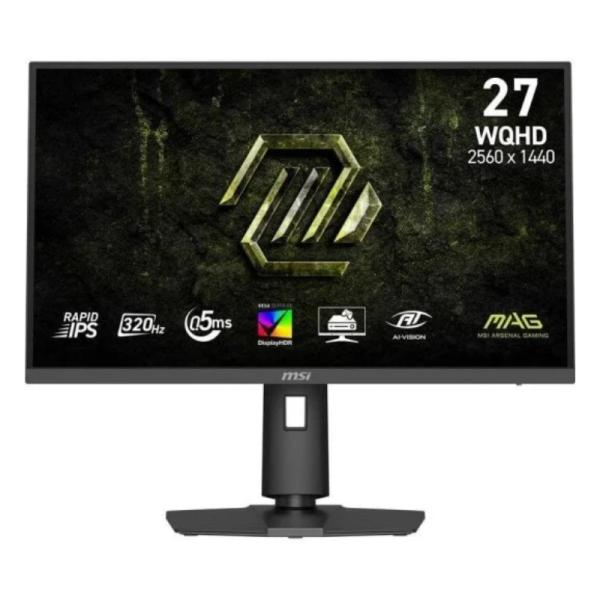 Monitor Gaming Msi Mag 274QPF X32 27 Pulg Plana 2560 X 1440 320HZ 9S6-3CE49H-076 - Negro