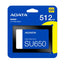 HD Interno Solido 512GB Adata SU650 2.5 Pulg Sata III 520mb/s / 450mb/s ASU650SS-512GT-R - Azul