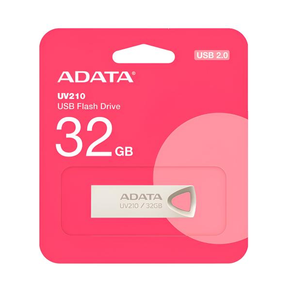 Memoria USB 32GB Adata AUV210 USB-A 2.0 AUV210-32G-RGD - Plateado