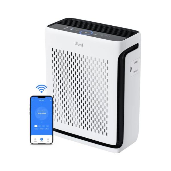 Purificador de Aire Levoit LAP-V102S-WUS Cobertura 1073 Pies Cuadrados WIFI - Blanco