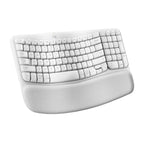 Teclado Logitech Ergo Wave Keys Inalámbrico Bluetooth Inglés 920-012275 - Blanco