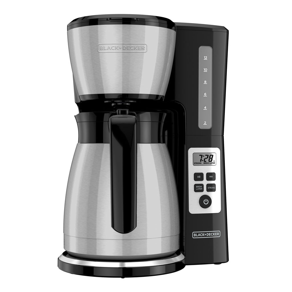 Black+Decker cafetera térmica 12 tazas CM2046S-LA
