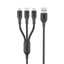 Oraimo cable 3 en 1 USB-C lightning micro-usb OCD-118MCL