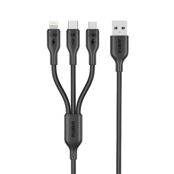 Oraimo cable 3 en 1 USB-C lightning micro-usb OCD-118MCL Imagen secundaria del producto