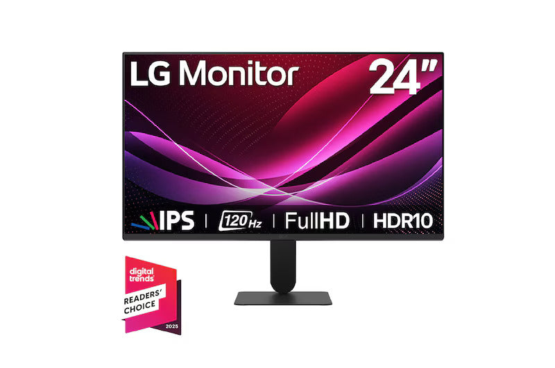 LG Monitor 24", IPS, FHD, 120 Hz - 24U411B