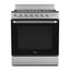 Midea cocina de gas 30 pulgadas 6 quemadores acero inoxidable MGS30FS1LIFSSSF
