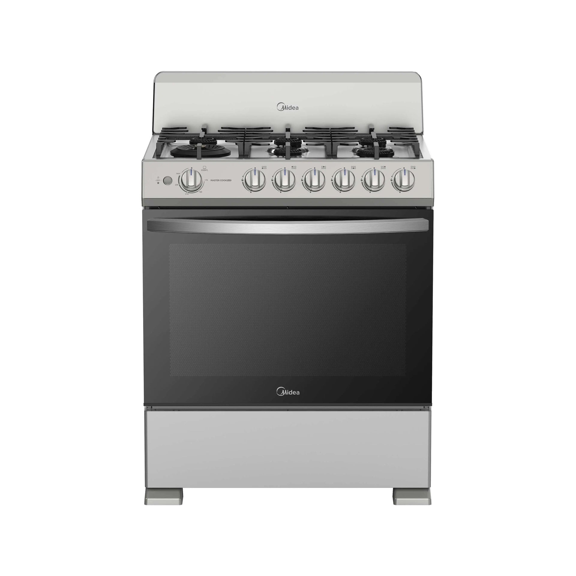 Midea cocina de gas 30 pulgadas 6 quemadores plateado MGS30FS1BIABGF-CA