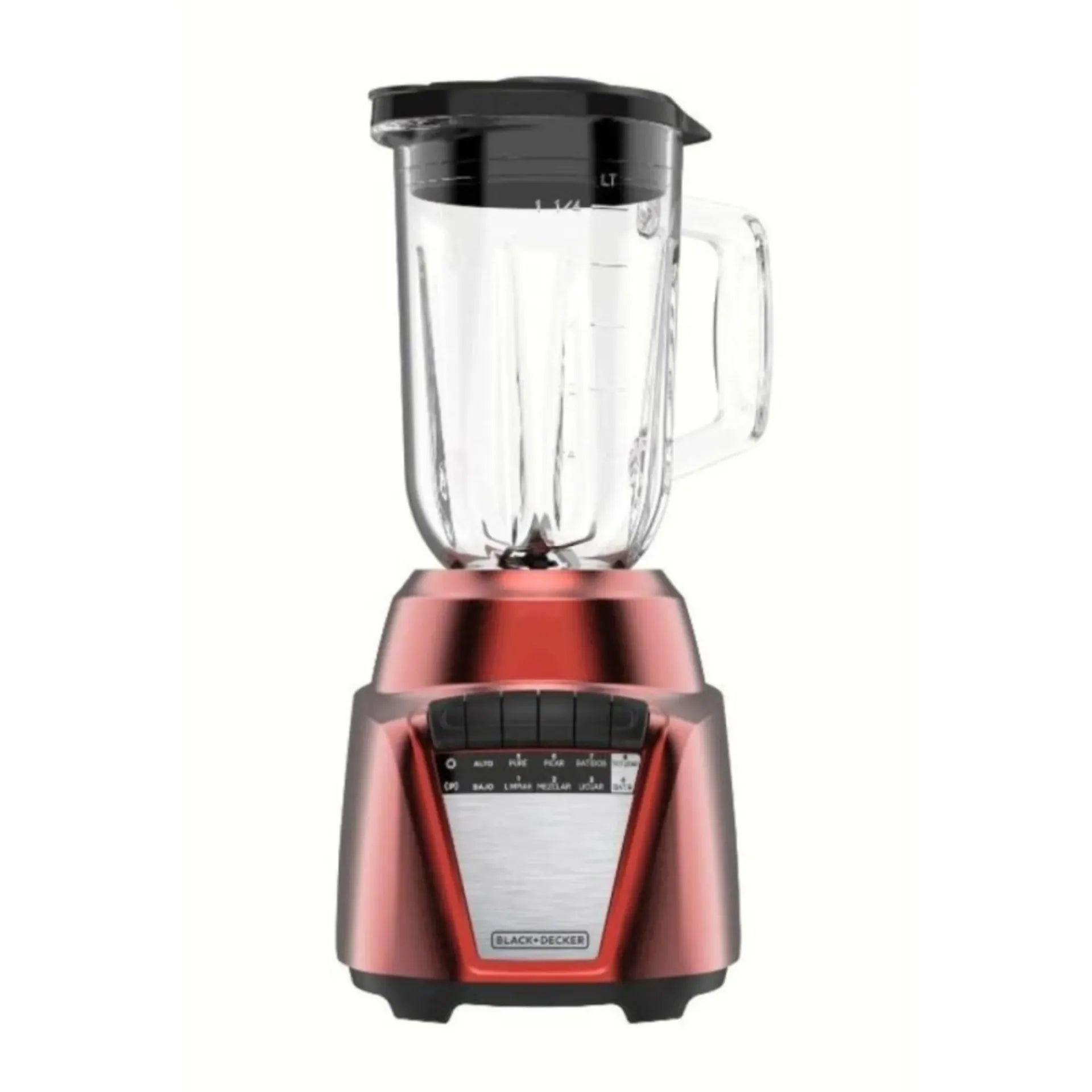 Black + decker licuadora rojo 700W jarra vidrio 1.25l BL0876-2RDLA Imagen principal del producto