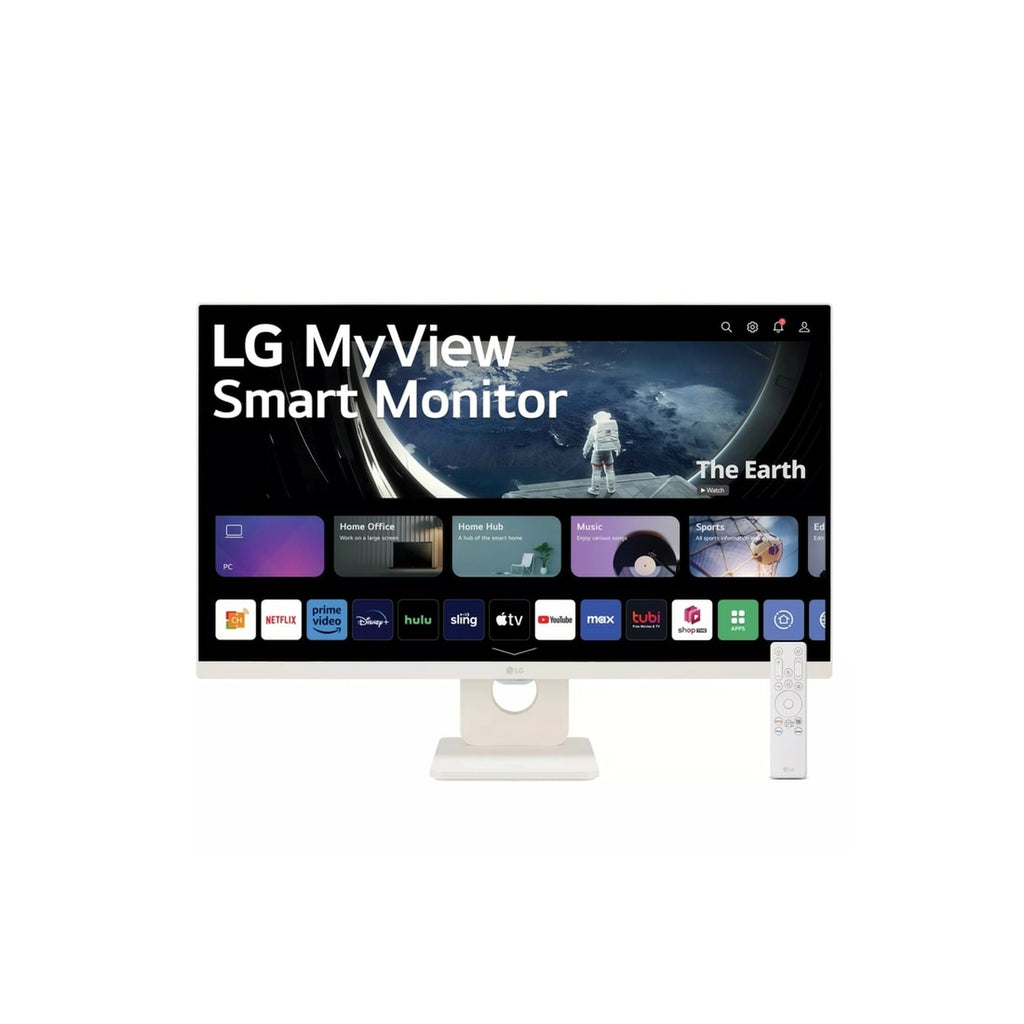 Monitor 27 puLGadas lg 27SR50F-W 1920 x 1080 5MS 50 60hzhz HDMI USB FHD IPS with webos smart