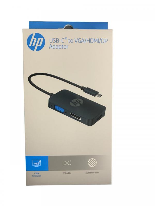 Adaptador USB Tipo C a HDMI VGA Dp DHC-CT200 HP - Azul