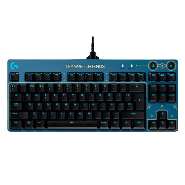 Teclado Gaming RGB Logitech G PRO League of Legends Tkl Mecánico Alámbrico Español 920-010533 - Azul / Negro