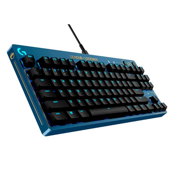 Teclado Gaming RGB Logitech G PRO League of Legends Tkl Mecánico Alámbrico Español 920-010533 - Azul / Negro