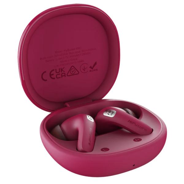 Audifono Hifuture FLYBUDS4 Anc Inalámbrico Bluetooth con Cancelacion de Sonido - Fucsia