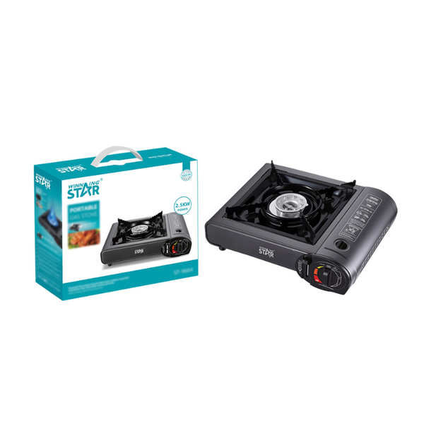 Cocina de Gas Portátil Winning Star ST-9664 2500W KSL-1897-WST-16371 - Negro