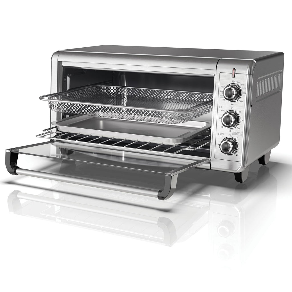 Black + Decker horno tostador con freidora de aire 9 rebanadas  TO4315SS-LA