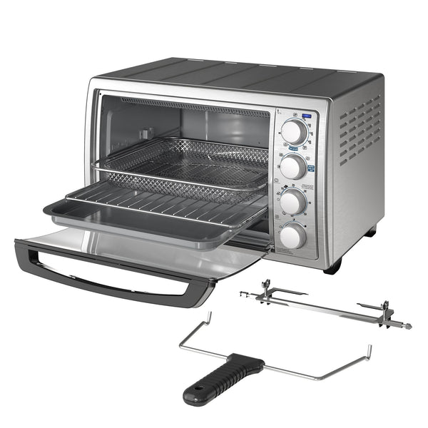 Black + Decker horno tostador con freidora de aire 9 rebanadas  TO4315SS-LA