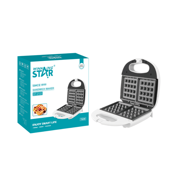 Waflera Winning Star ST-2121 750W SMZJ-734-WST-110V-13868 - Blanco