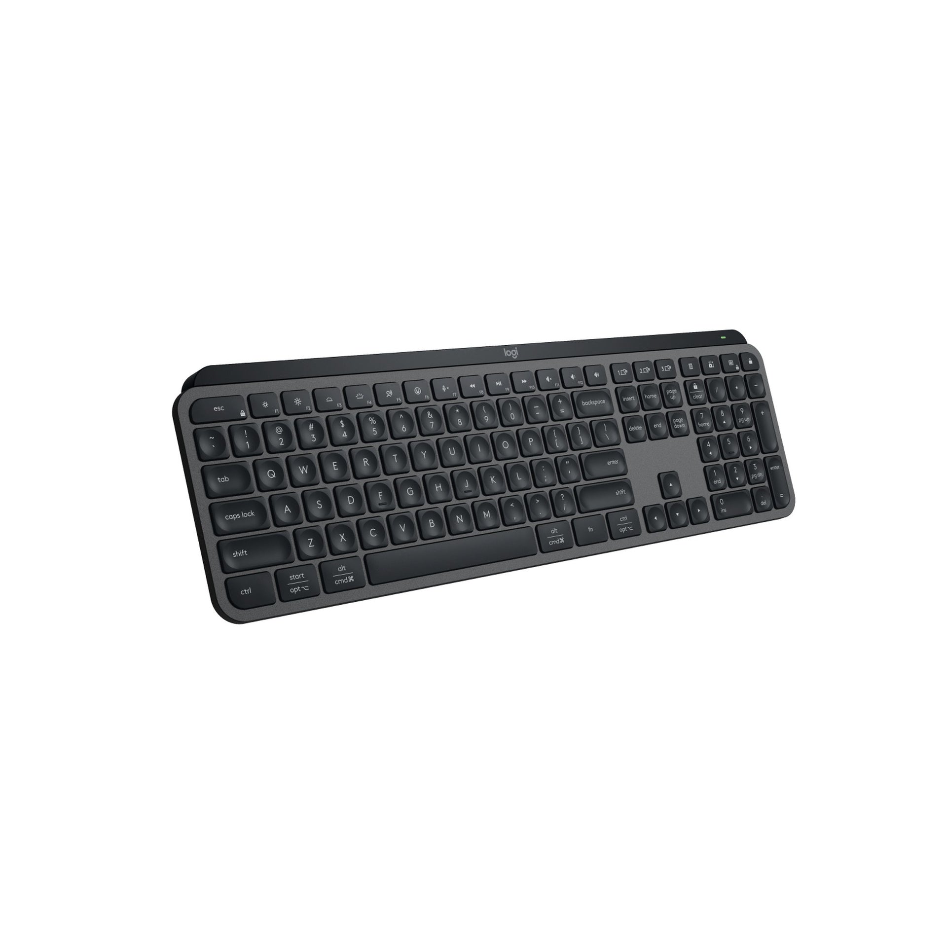 Teclado Logitech mx keys s membrana inalámbrico bluetooth inglés 920-011558