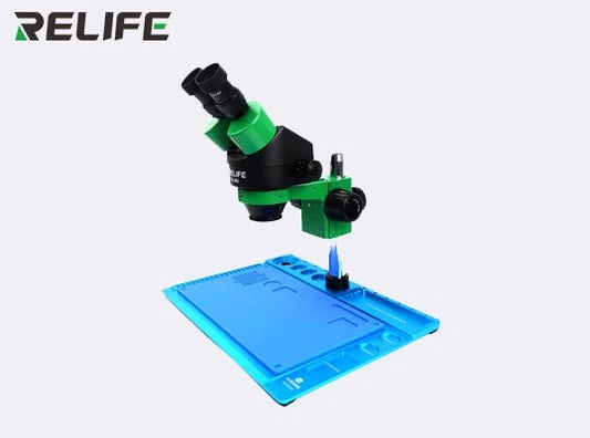 MICROSCOPIO CON LAMPARA LED RL-M3T  SS-004N RELIFE NEGRO VERDE