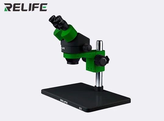MICROSCOPIO CON LAMPARA LED RELIFE RL-M3T  B3 NEGRO