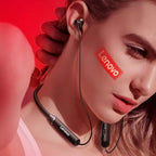 Audifono Manos Libres Bluetooth HE06 Lenovo - Rojo