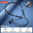 Audifono Manos Libres Bluetooth HE06 Lenovo - Rojo