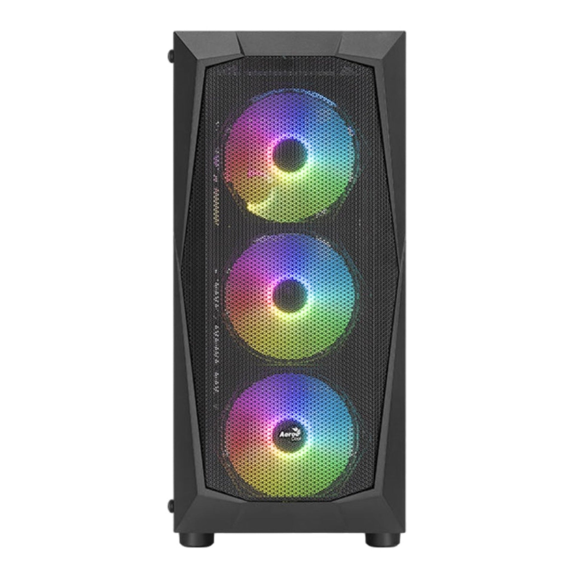 Case Gaming RGB Aerocool Falcon G-BK-V2 Mid Tower Ventiladores 4 de 120MM con Vidrio Templado Lateral y Malla Frontal Accm-pv41143.11 - Negro Imagen principal del producto