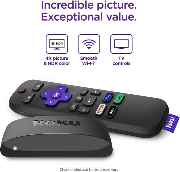 Dispositivo Streaming Roku Express 4K + - 3941R