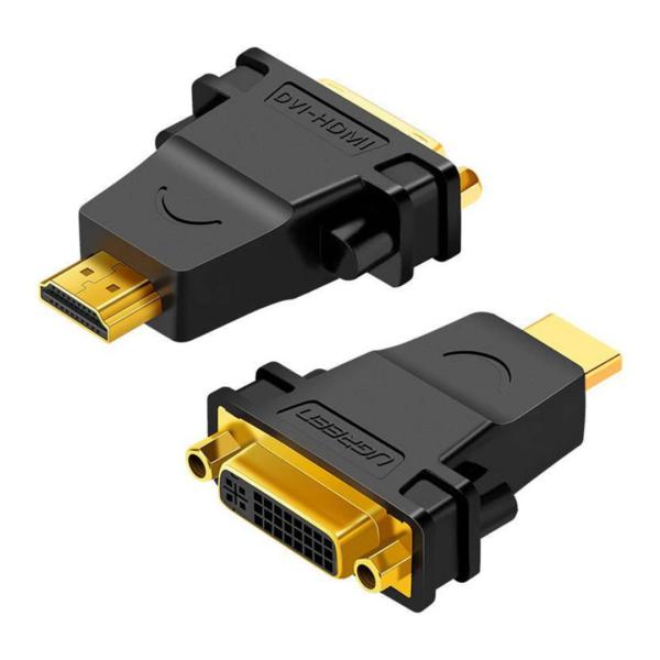 Adaptador HDMI Tipo a Macho a DVI 24+5 Hembra MM108 20123 Ugreen - Negro