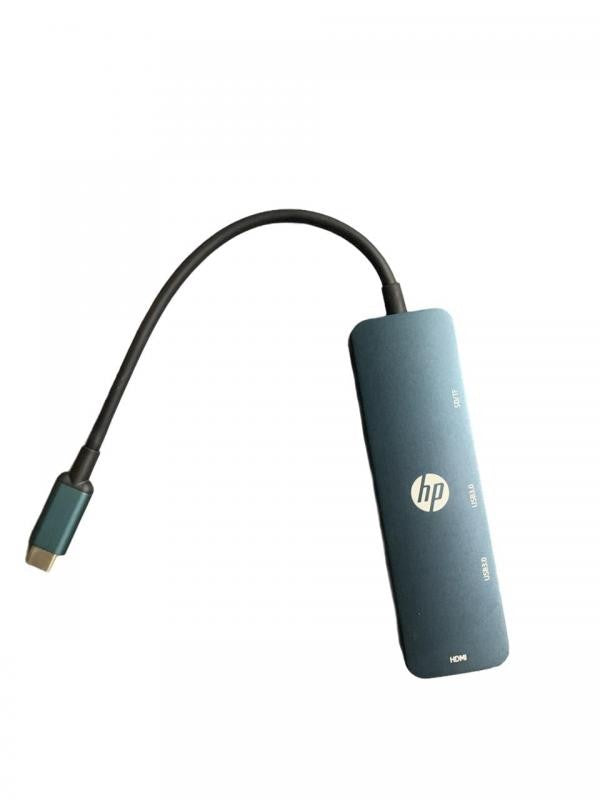 HUB USB TIPO C A HDMI HEMBRA USB *2 SD TF DHC-CT203 HP AZUL