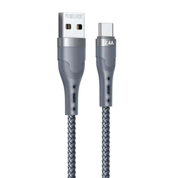 Cable USB Micro B RC-006M - Plateado