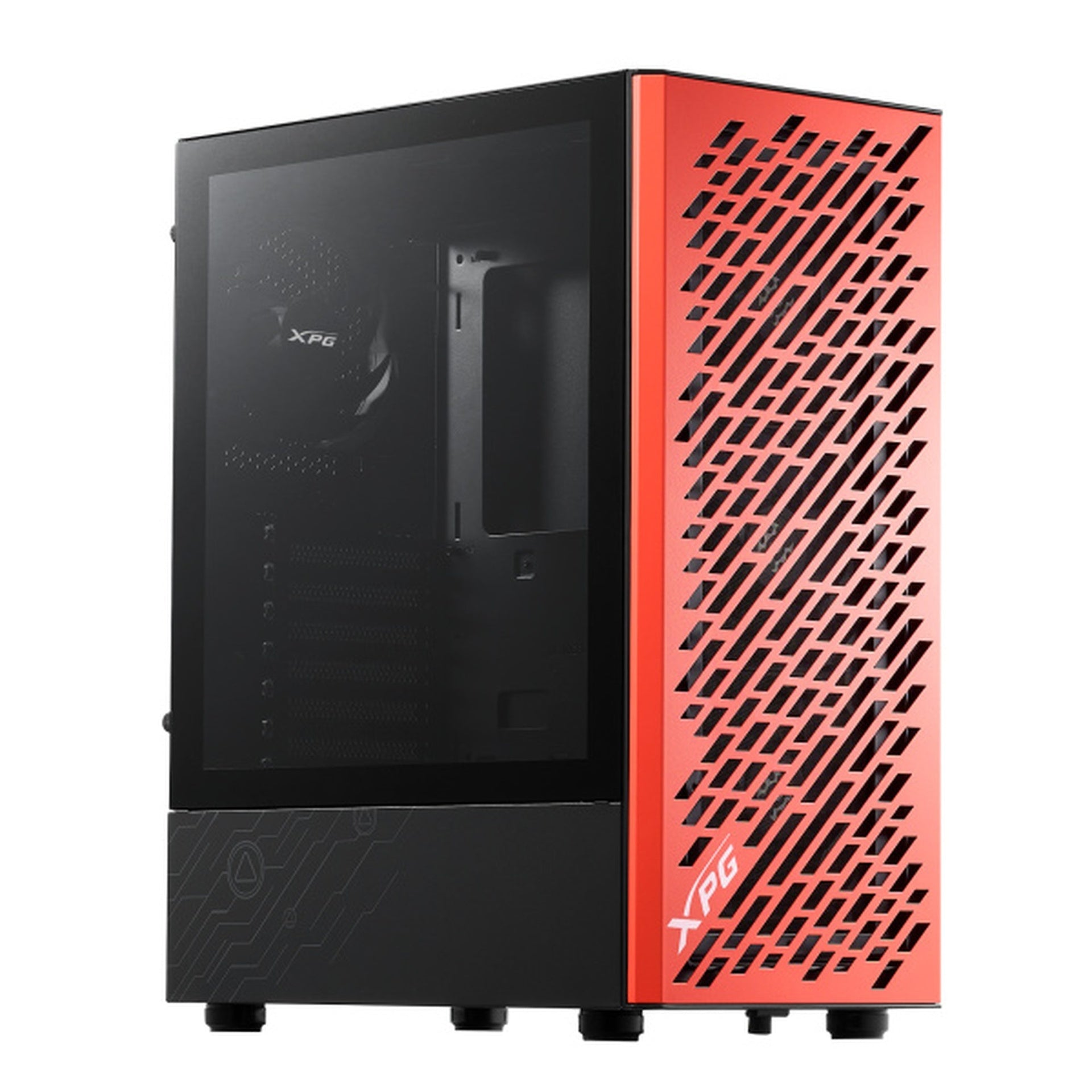 Case gaming adata Xpg valor air mid tower ventiladores 4 de 120 mm con vidrio lateral valorairmt-black-orange negro naranja Imagen principal del producto