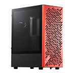 Case gaming adata Xpg valor air mid tower ventiladores 4 de 120 mm con vidrio lateral valorairmt-black-orange negro naranja