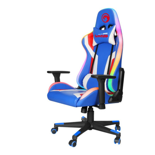 SILLA TIPO ESCRITORIO MARVO CH-128 LINEA GAMER AZUL