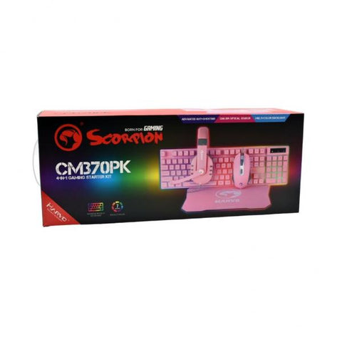 SET MARVO LINEA SCORPION CM370 ROSADO