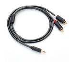 Cable 3.5mm Macho a 2 Rca Macho AV102 10511 Ugreen - 1.5m Gris