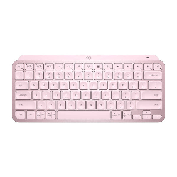 Teclado Logitech Mx Keys Mini Membrana Inalámbrico Bluetooth Inglés 920-010474 - Rosado